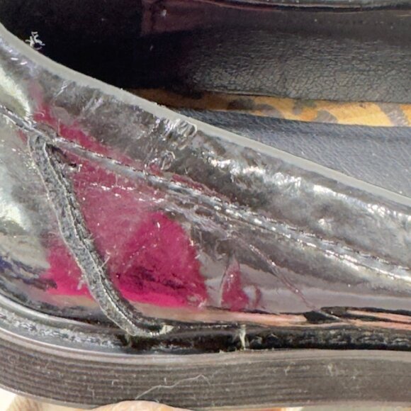 LONDON REBEL Devon Faux Patent Leather Loafers Womens Shoes Size 8.5M - Picture 8 of 15